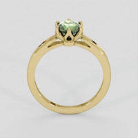 1.00 Ct. Green Sapphire Ring, 14K Yellow Gold 3