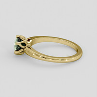 1.00 Ct. Green Sapphire Ring, 14K Yellow Gold 4