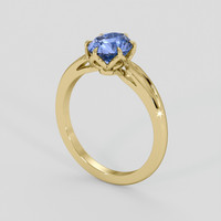3.13 Ct. Blue Sapphire Ring, 14K Yellow Gold 2