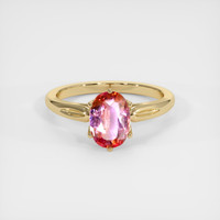 1.29 Ct. Sapphire Ring, 14K Yellow Gold 1