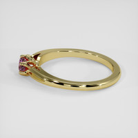 0.43 Ct. Pinkish Purple Sapphire Ring, 14K Yellow Gold 4