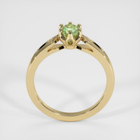 0.56 Ct. Yellowish Green Sapphire Ring, 14K Yellow Gold 3