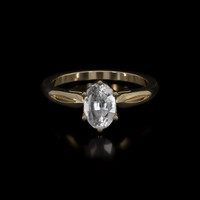 1.09 Ct. Sapphire Ring, 14K Yellow Gold 1
