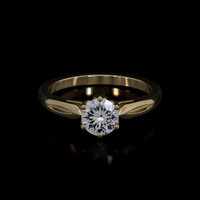 0.84 Ct. Sapphire Ring, 14K Yellow Gold 1