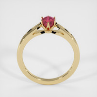 0.93 Ct. Reddish Pink Sapphire Ring, 14K Yellow Gold 3