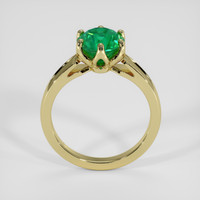 1.50 Ct. Emerald Ring, 18K Yellow Gold 3