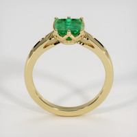 1.42 Ct. Emerald Ring, 18K Yellow Gold 3