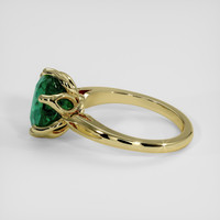 3.16 Ct. Emerald Ring, 18K Yellow Gold 4