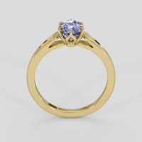 1.05 Ct. Bluish Purple Spinel Ring, 18K Yellow Gold 3