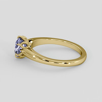1.05 Ct. Bluish Purple Spinel Ring, 18K Yellow Gold 4