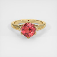 2.10 Ct. Gemstone Ring, 18K Yellow Gold 1