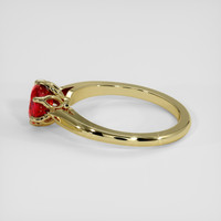 1.27 Ct. Ruby Ring, 18K Yellow Gold 4
