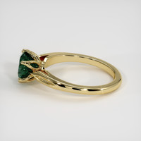 1.29 Ct. Bluish Green Sapphire Ring, 18K Yellow Gold 4