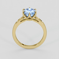 2.24 Ct. Blue Sapphire Ring, 18K Yellow Gold 3