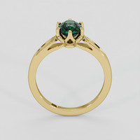 1.51 Ct. Green Sapphire Ring, 18K Yellow Gold 3