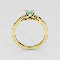 0.82 Ct. Bluish Green Sapphire Ring, 18K Yellow Gold 3