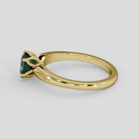 0.84 Ct. Green Sapphire Ring, 18K Yellow Gold 4