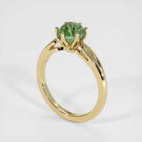 1.81 Ct. Green Sapphire Ring, 18K Yellow Gold 2