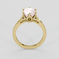 3.59 Ct. Pink Sapphire Ring, 18K Yellow Gold 3