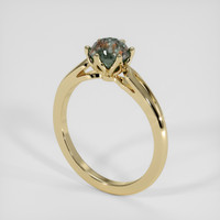 1.23 Ct. Bi Color Sapphire Ring, 18K Yellow Gold 2