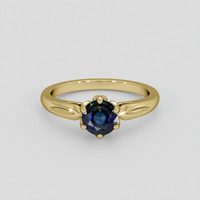 0.80 Ct. Bi Color Sapphire Ring, 18K Yellow Gold 1