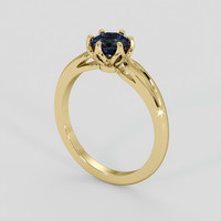 0.80 Ct. Bi Color Sapphire Ring, 18K Yellow Gold 2