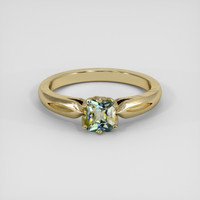 0.74 Ct. Bi Color / Parti Sapphire Ring, 18K Yellow Gold 1