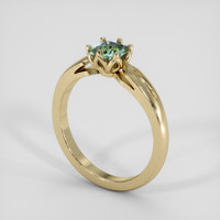 0.74 Ct. Bi Color / Parti Sapphire Ring, 18K Yellow Gold 2