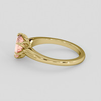 1.36 Ct. Padparadscha Sapphire Ring, 18K Yellow Gold 4