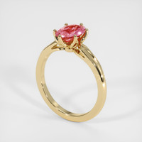 1.29 Ct. Sapphire Ring, 18K Yellow Gold 2