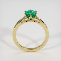 1.13 Ct. Emerald Ring, 18K Yellow Gold 3