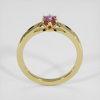 0.43 Ct. Pinkish Purple Sapphire Ring, 18K Yellow Gold 3
