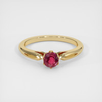 0.93 Ct. Sapphire Ring, 18K Yellow Gold 1