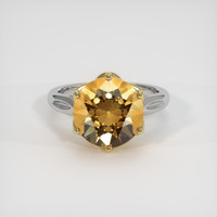 4.16 Ct. Gemstone Ring, 14K Yellow & White 1