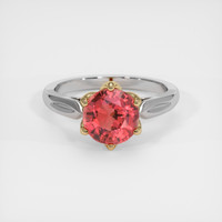 2.10 Ct. Gemstone Ring, 14K Yellow & White 1