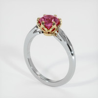 1.56 Ct. Sapphire Ring, 14K Yellow & White 2