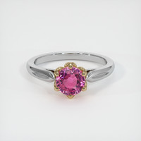 1.56 Ct. Sapphire Ring, 18K Yellow & White 1