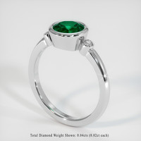 1.04 Ct. Emerald Ring, Platinum 950 2