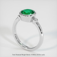 1.87 Ct. Emerald Ring, Platinum 950 2