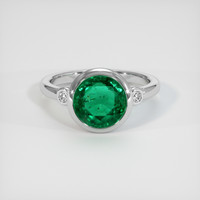 2.76 Ct. Emerald Ring, Platinum 950 1