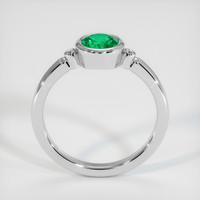 0.61 Ct. Emerald Ring, Platinum 950 3