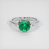 1.77 Ct. Emerald Ring, Platinum 950 1