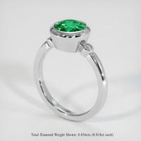 1.77 Ct. Emerald Ring, Platinum 950 2
