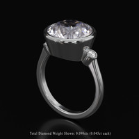 5.38 Ct. Gemstone Ring, Platinum 950 2