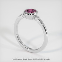 0.88 Ct. Gemstone Ring, Platinum 950 2