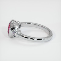 1.80 Ct. Reddish Pink Sapphire Ring, Platinum 950 4