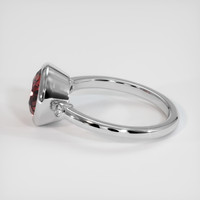 3.03 Ct. Padparadscha Sapphire Ring, Platinum 950 4