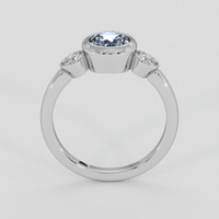1.31 Ct. Greyish Blue Sapphire Ring, Platinum 950 3