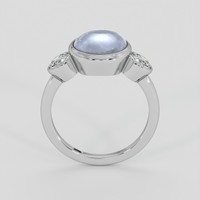 7.83 Ct. Bluish Grey Sapphire Ring, Platinum 950 3