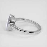 5.20 Ct. Grey Sapphire Ring, Platinum 950 4